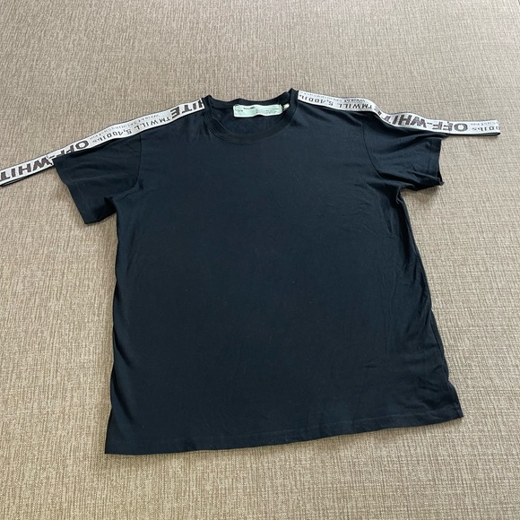 Off White 2014 Collection Logo-Tape Performance T-Shirt - Picture 1 of 7